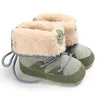Buty urodzone dziewczynki dla dzieci zimowe ciepłe śnieg chłopiec aksamitne łóżeczko butów przeciwpoślizgowe preawalkers słodkie 0-18m