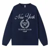 Automne Plus Taille Femmes Sweat Nouveau Youth Tennis Club 1998 Logo Imprimer Sweat à capuche Lâche Chaud Pull Polaire Doux Vêtements Féminins M8a3 #