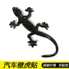 Window Stickers Carbon Fiber Gecko Car Body Cover Scratch 3D Personlig svansmodifiering Dekorativ wat