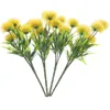 Decoratieve Bloemen 4 Stuks Kunstmatige Plastic Paardebloem Planten Decors Vaas Ornament Voor Decoreren