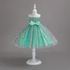 Lovely Turquoise Green Purple Wine Blue Girl's Birthday/Party Dresses Girl's Pageant Dresses Flower Girl Dresses Girls Everyday Skirts Kids' Wear SZ 2-10 D330276