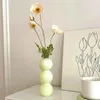 Vases Vase en verre coloré Style nordique Simple Pot de bouteille de fleur hydroponique pour la maison salon décor de bureau