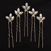 5pcs Red Sier Rhineste Bridal Hair Pins Handmade Headpiece for Women Green Blue Wedding Accories Headdr Party Tiaras y7s8#