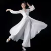 Classical Dance Practice Suit for Women, Like A Dream, z kardiganem LG, płynącą gazą, eleganckim urokiem ciała i dorosłym O0se#