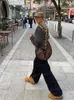 Gilets pour femmes Vintage imprimé léopard gilet sans manches femmes élégant simple boutonnage mince gilet 2024 printemps mode dame street outwear