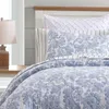 Set di biancheria da letto Set trapunta King in cotone blu Field Of Paisley