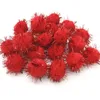 50pcs 15 mm 25 mm Pompoms colorés pour poupées vêtements matériaux faits à la main