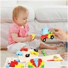 Party Favor Baby 3D Puzzles Jigsaw Jouets en bois pour enfants Cartoon Animal Traffic Intelligence Enfants Early Educational Training Toy FY Dhwbe