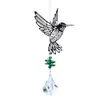 Crystal SunCatcher Prisms Glass Chandelier Solar Hummingbird Owl Wind Chimes Rainbow Chaser Hanging Catcher Curtain Pendant