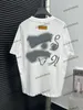 Xinxinbuy Mannen Designer T-shirt 2024 Italië Hand Getrokken Brief Graffiti Afdrukken Korte Mouw Katoen Dames Grijs Zwart Abrikoos Wit XS-XL