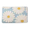 Carpets Daisy Bathroom Mat Nordic Carpet Bath Room Floor Floral Absorbent Anti Slip Pad Bathmat Doormat Home Decor