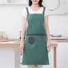 Neue Wasserdichte Apr Für Frauen Waitr Hotel Restaurant Koch Kellner Backen Pinafore Mit Taschen Home Küche Uniform x5LC #