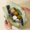 Reise-Kulturbeutel für Damen und Herren, matt, durchscheinend, Kulturbeutel mit praktischem Griff, Make-up-Kosmetik-Organizer-Tasche für Reisen o42H#