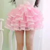 Tutu Jupe Filles Gâteau Fluffy Pettiskirt Danse Mini Jupe Anniversaire Princesse Robe De Bal Enfants Vêtements Pour Enfants 4 Couches Tulle Jupes 240325