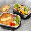 Servies 67JE roestvrijstalen thermisch geïsoleerde lunchbox Bento-container scherper