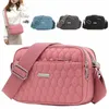women Rhombus Shoulder Bag Creative Fi Solid Color Nyl Large Capacity Ladies Shoulder Menger Satchel Bag Y4qz#