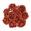 Dekorativa blommor kransar 10st glitter skum rose konstgjorda blommor bukett bröllop dekoration blommor rose hem dekoration flores falska rosblomma2403