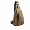 new Mens Vintage Canvas Satchel Shoulder Sling Chest Pack Multifunctial Outdoor Small Shoulder Bag 877b#