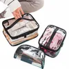 huboone fermeture éclair femmes sac de maquillage PVC sac cosmétique étanche voyage maquillage organisateur sacs de toilette trousse de beauté W pochette kit h4l5 #