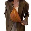 Повседневная вельветовая сумка через плечо для женщин Fanny Waist Pack Простой дорожный кошелек Phe Большая холщовая поясная сумка Banana Hip Belt Bag p1xH #
