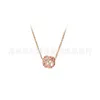 Jiaduola S925 Pan Pure Sier Rose Gold Naszyjnik Balon Balon Dream Catcher Pustek