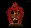 Decoratieve beeldjes Groothandel Boeddha #- GOEDE THUISKANTOOR Huisbescherming Talisman- Boeddhistische vergulding Hayagriva Messing Standbeeld