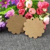 Dekoracja imprezy 200pcs DIY 6x6CM Puballoped Tag Wedding Brown Kraft Paper Prezent Lolly Bag Bonbonniere Favor