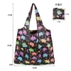 women Reusable Shop Bag Foldable Bag Fi Fr Printing Folding Recycle Handbags Tote Grocery Bag u1Bk#