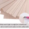 5/10pcs Balsa Wood Sheets Ply 100/200/300 mm długość o szerokości 100 mm o grubości 1-8 mm dla rzemieślniczego projektu DIY DIY Craft Akcesoria