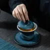 Set da tè PINNY 12 Set Retro Ceramica Paesaggio Tè Servizio cinese pigmentato