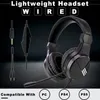 Casque pour enfants pour tablette PC Kindle iPad, prise jack 3,5 mm, écouteurs filaires, casque de jeu avec micro pour garçons filles, adultes, casque stéréo pour adolescents, écoliers