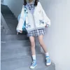 Японские девушки Лоли с v-образным вырезом JK униформа милый сладкий свитер куртки кардиган женщины студенческая школа колледж стиль костюмы для косплея x5p0 #