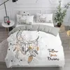 Dream Catcher Bedding Set Elegant Bohemian Duvet Cover Queen Twin Full Ethnic Quilt Cover Single Double King Comforter Bed Cover