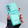 Mobiele telefoon hoesjes Kaarttas Portemonnee Helder hoesje Voor Samsung Galaxy S21 FE S22 Plus S23 Ultra S23FE A22 A32 A33 A53 5G Zachte hoeken Bumper Cover yq240330