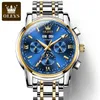 تأييد المشاهير للعلامة التجارية Oulishi Watch Automatic Mechanical Watch بالكامل متعددة الوظائف للرجال Watch Watch Mens Mens