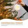 キャンドルホルダー10 PCSクリスマスツリークリスマスデコレーションボール充填可能なオーナメントパーティーホローボールクリア装飾品クラフト球体