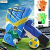 Gloves Children Boys Football Football Bramkarz Rękawiczki Niezsuwane Pieczne Rękawiczki piłkarskie PU skórzane