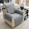 Chair Covers 1 Seater Recliner Sofa Cover Winter Warm Plush Armchair Slipcover Dog Pet Kids Anti-Slip Couch Cushion Mat Living Room