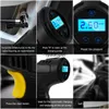 Car Cleaning Tools Air Compressor 120W Rechargeable Wireless Inflatable Pump Portable Tire Inflator Digital For Bicycle Balls3574649 Dhdct