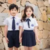 Uniformi scolastiche giapponesi in stile coreano Summer Girls Gonna torbata Camicia bianca Fi Boy Suit E1lr #