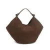 2024 Borsa Khaite Borsa firmata Donna Tote in pelle scamosciata Borse maxi grandi con tracolla di lusso Shopping Borsa portamonete da spiaggia Totes Spalle Borse in vera pelle