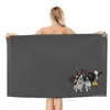 Handduk Midsummer Sun (2) 80x130cm badvattenbsorbent för strand souvenir gåva