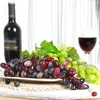 Party Decoration 5pcs Grapes Fruit Artificial For Kitchen Grape Vines Above Cabinets Fruits- Frosted Simulation