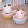 Figurines décoratives en résine, poupée de vache mignonne, ornements de gâteau de dessin animé créatif, fournitures de voiture, cadeaux artisanaux faits à la main