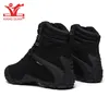 Fitnessschuhe XIANG GUAN Wanderstiefel Herren Damen Wasserdicht Bergrindleder Schwarz Sandig Outdoor Taktischer Kampf Klettern Trekking 12