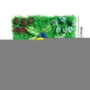 Fleurs décoratives Feuilles Artificielles Haie Planche Herbe Clôture Écran de Confidentialité Dos-Vigne Artificielle Décor Extérieur-Décoration de Jardin Arrière-Cour