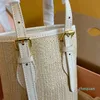 Bucket bag crossbody women Straw luxury Shoulder bag designers handbags womens Fashion classic flower handbag with dust bag