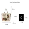 Borsa a tracolla in tela da donna Alice In Wderland Borse per negozi Borsa per libri per studenti Borse in stoffa Cott Borse per ragazze Bolsos 82lb #