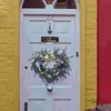 装飾的な花玄関の車のための人工花輪バレンタインハートリースラベンダーロマンチック