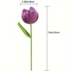Fleurs décoratives 7 pièces tulipe artificielle faux Crochet fleur Bouquet Table pièce maîtresse cadeaux pour les femmes